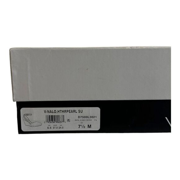 Via Spiga Women's V-Nalo Heather Pearl Suede Closed Toe Wedge Heels Size 7.5M - Picture 7 of 7